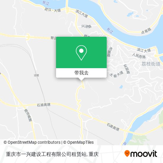 重庆市一兴建设工程有限公司租赁站地图