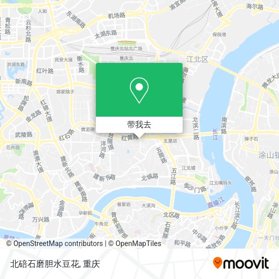 北碚石磨胆水豆花地图