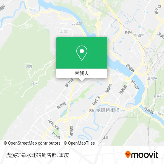 虎溪矿泉水北碚销售部地图
