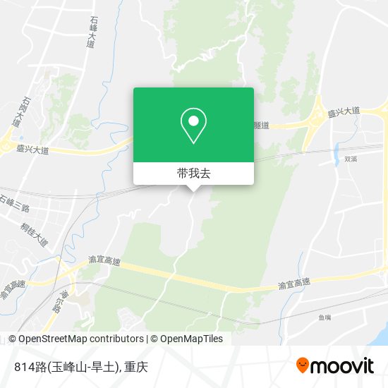 814路(玉峰山-旱土)地图