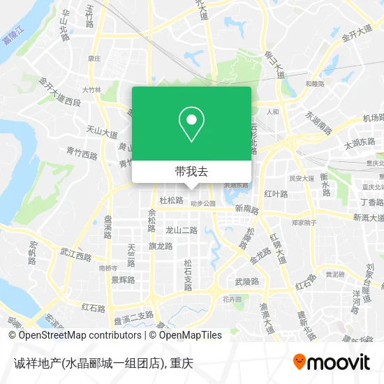 诚祥地产(水晶郦城一组团店)地图