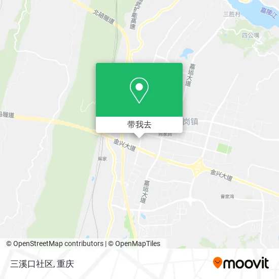 三溪口社区地图