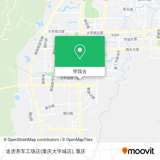 途虎养车工场店(重庆大学城店)地图