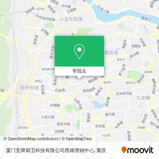 厦门竞牌厨卫科技有限公司西南营销中心地图