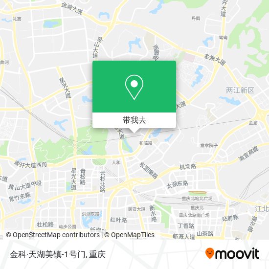 金科·天湖美镇-1号门地图