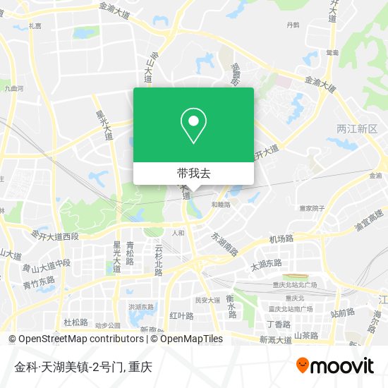 金科·天湖美镇-2号门地图