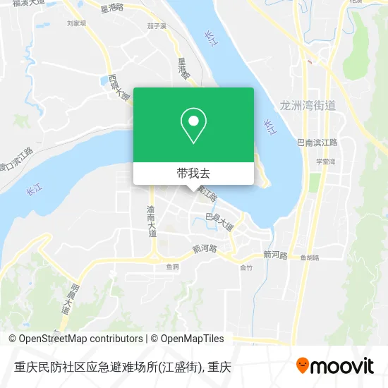 重庆民防社区应急避难场所(江盛街)地图