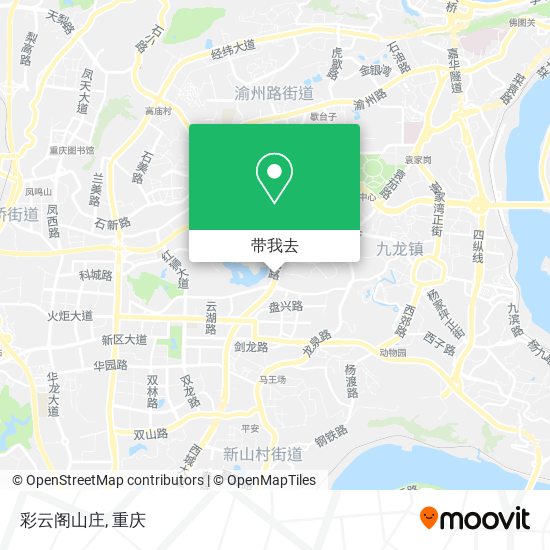 彩云阁山庄地图