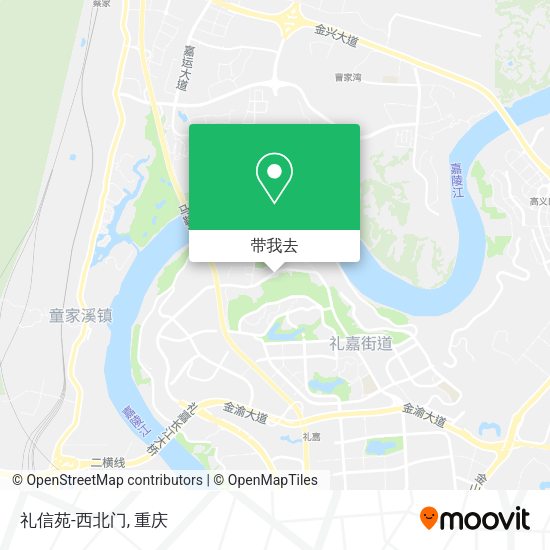 礼信苑-西北门地图