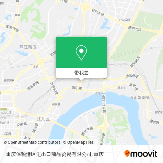 重庆保税港区进出口商品贸易有限公司地图
