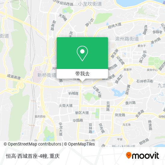 恒高·西城首座-4幢地图