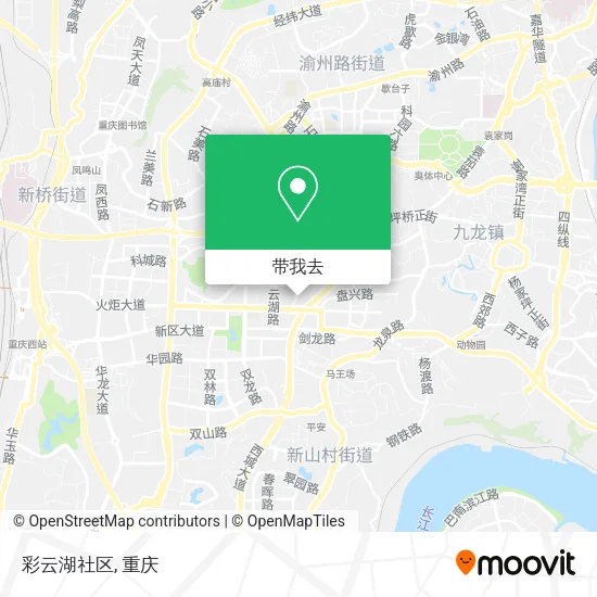 彩云湖社区地图