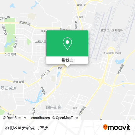 渝北区皇安家俱厂地图