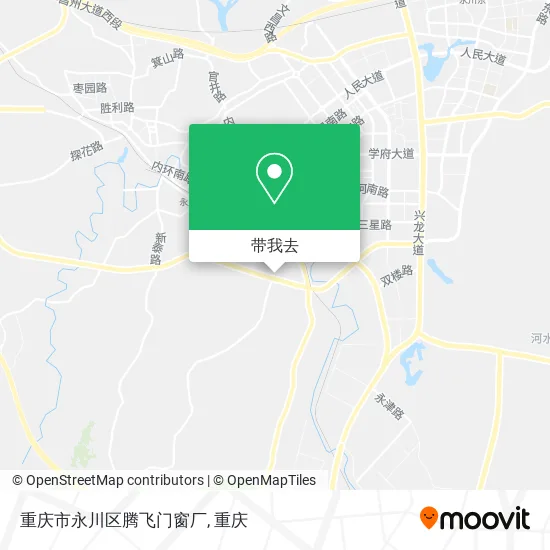 重庆市永川区腾飞门窗厂地图