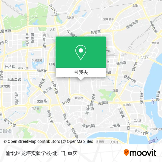 渝北区龙塔实验学校-北1门地图