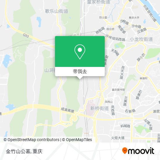 金竹山公墓地图