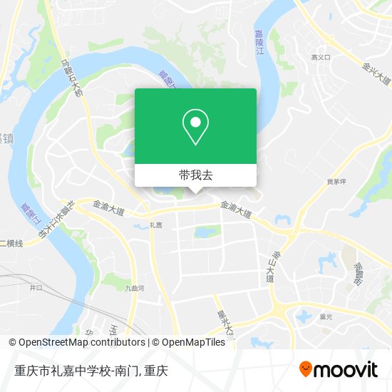 重庆市礼嘉中学校-南门地图