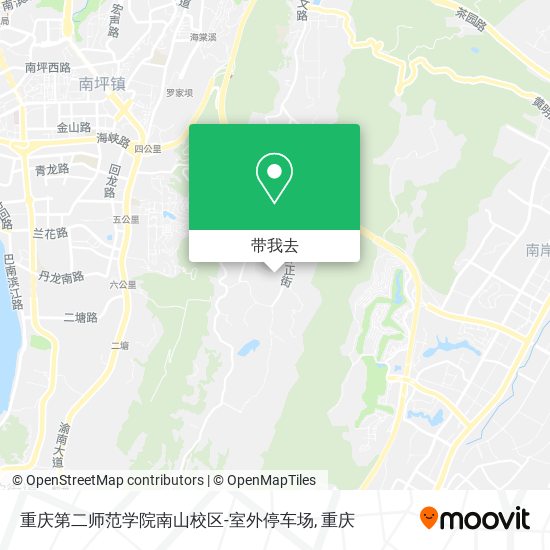 重庆第二师范学院南山校区-室外停车场地图