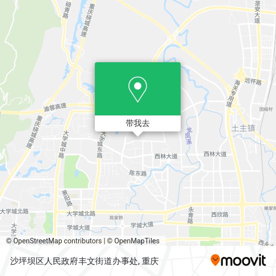 沙坪坝区人民政府丰文街道办事处地图