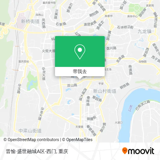 晋愉·盛世融城A区-西门地图