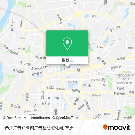 两江广告产业园广告创意孵化器地图