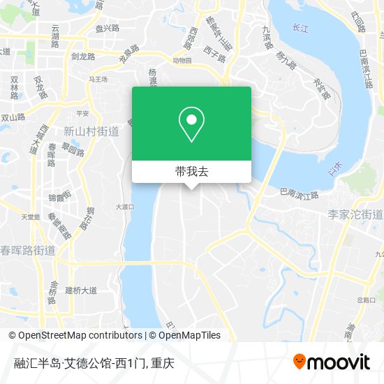 融汇半岛·艾德公馆-西1门地图