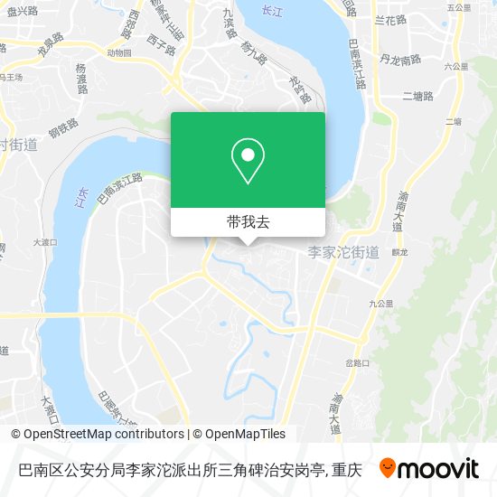 巴南区公安分局李家沱派出所三角碑治安岗亭地图