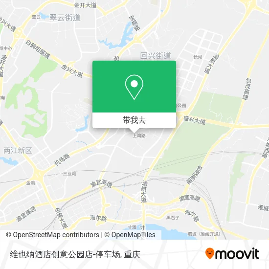 维也纳酒店创意公园店-停车场地图