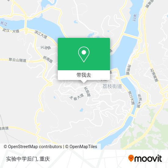 实验中学后门地图