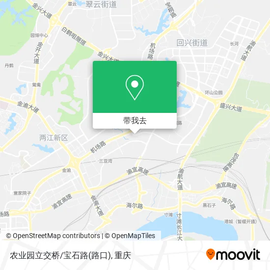 农业园立交桥/宝石路(路口)地图