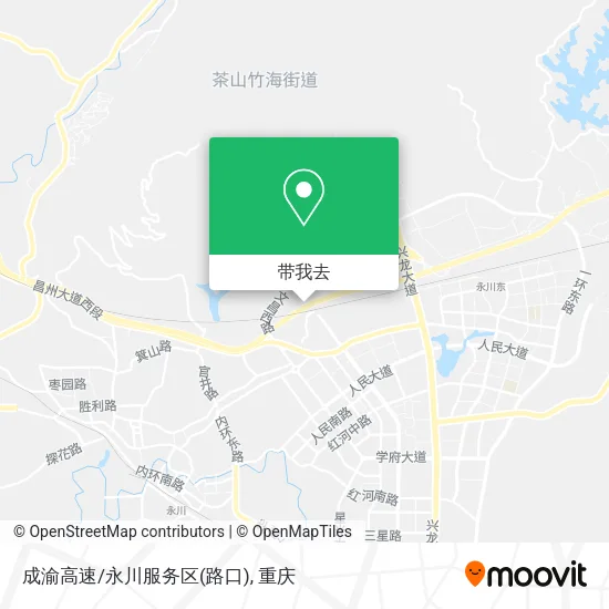 成渝高速/永川服务区(路口)地图