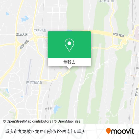 重庆市九龙坡区龙居山殡仪馆-西南门地图