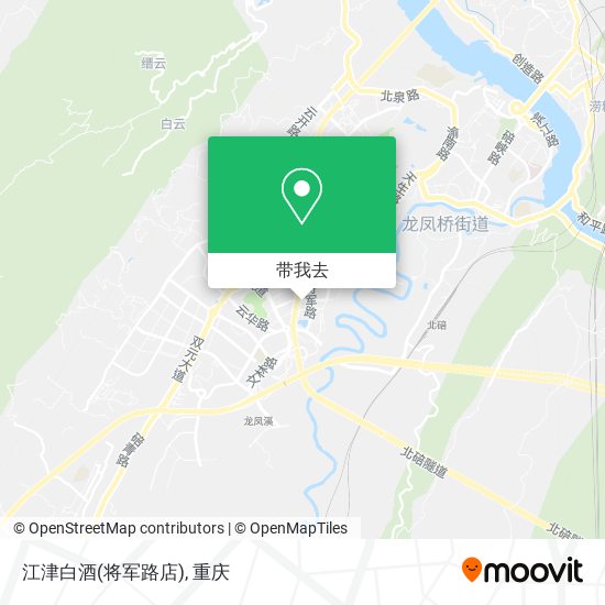 江津白酒(将军路店)地图