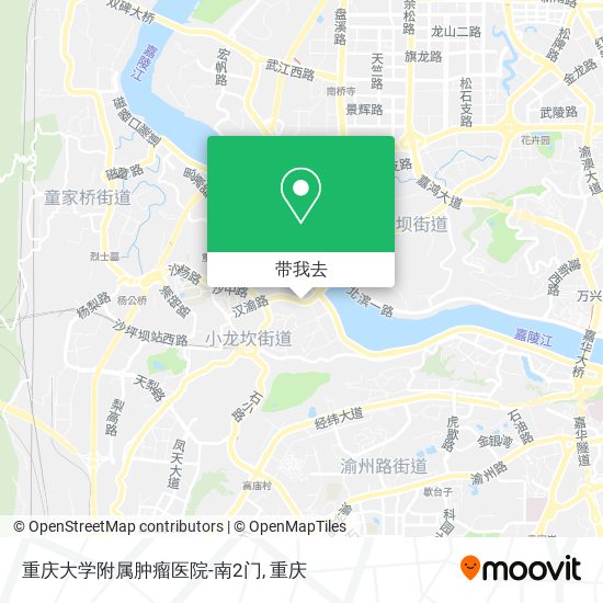 重庆大学附属肿瘤医院-南2门地图