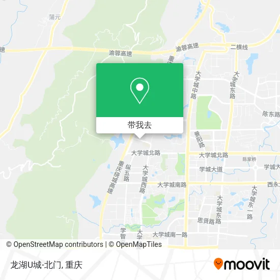 龙湖U城-北门地图