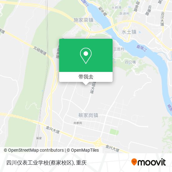 四川仪表工业学校(蔡家校区)地图