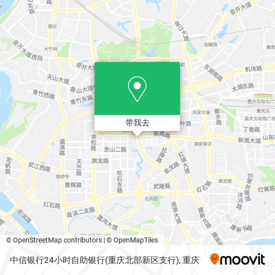 中信银行24小时自助银行(重庆北部新区支行)地图