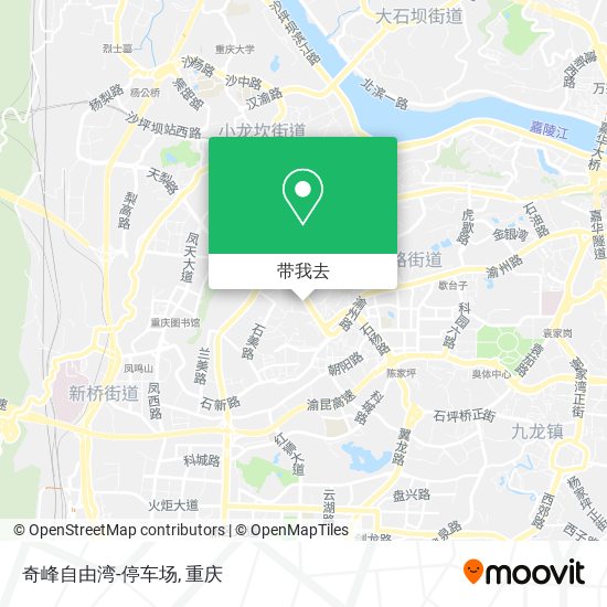 奇峰自由湾-停车场地图
