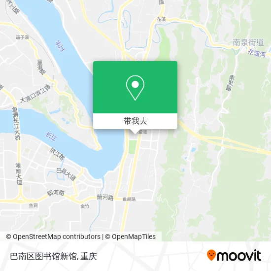 巴南区图书馆新馆地图