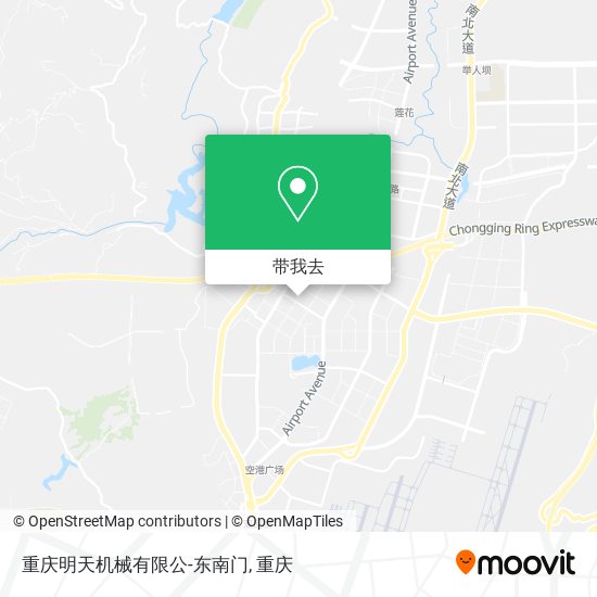 重庆明天机械有限公-东南门地图