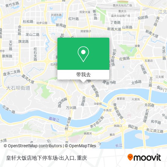 皇轩大饭店地下停车场-出入口地图