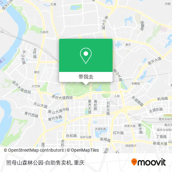 照母山森林公园-自助售卖机地图