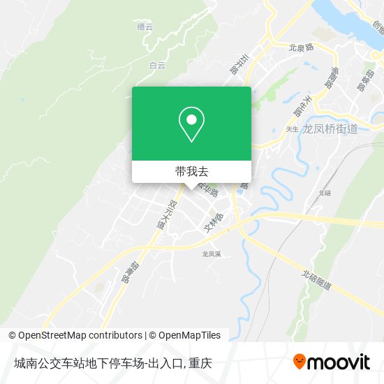 城南公交车站地下停车场-出入口地图