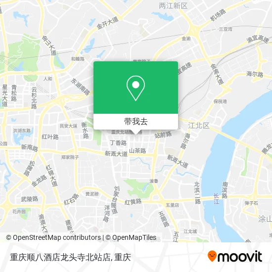 重庆顺八酒店龙头寺北站店地图