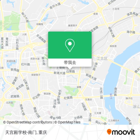 天宫殿学校-南门地图