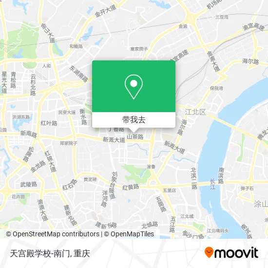 天宫殿学校-南门地图
