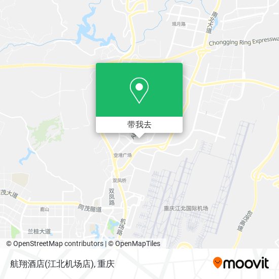 航翔酒店(江北机场店)地图