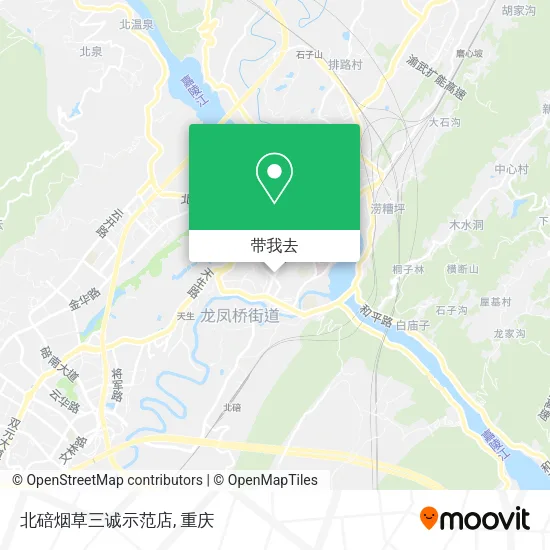 北碚烟草三诚示范店地图