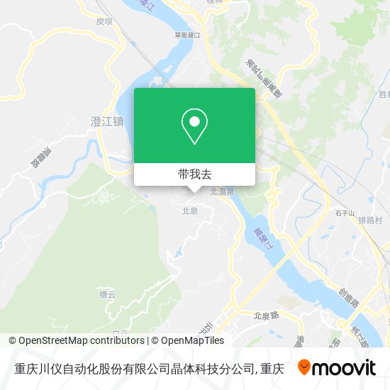 重庆川仪自动化股份有限公司晶体科技分公司地图