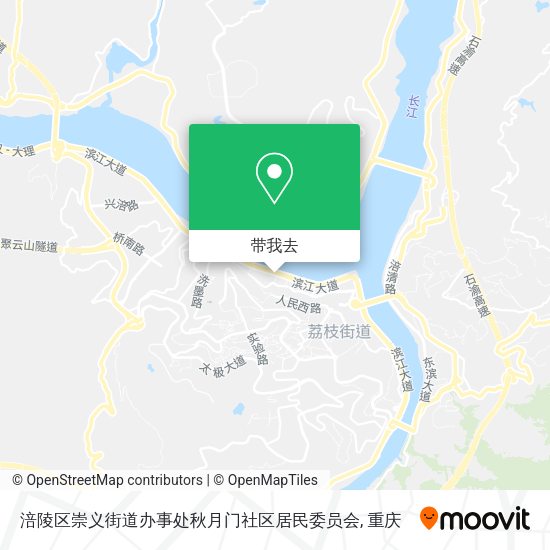 涪陵区崇义街道办事处秋月门社区居民委员会地图
